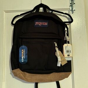 JanSport Classic Black and Brown Backpack